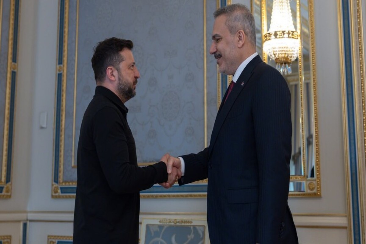 Turkish foreign minister meets Ukrainian president in Kyiv