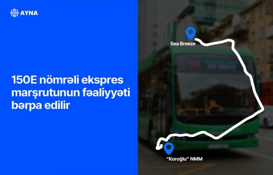 “Koroğlu” NMM-i Sea Breeze-lə əlaqələndirən ekspres marşrutu fəaliyyətə başlayır