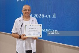 “Mediada Azərbaycan dili” təlimləri yekunlaşıb, sertifikatlar təqdim olunub