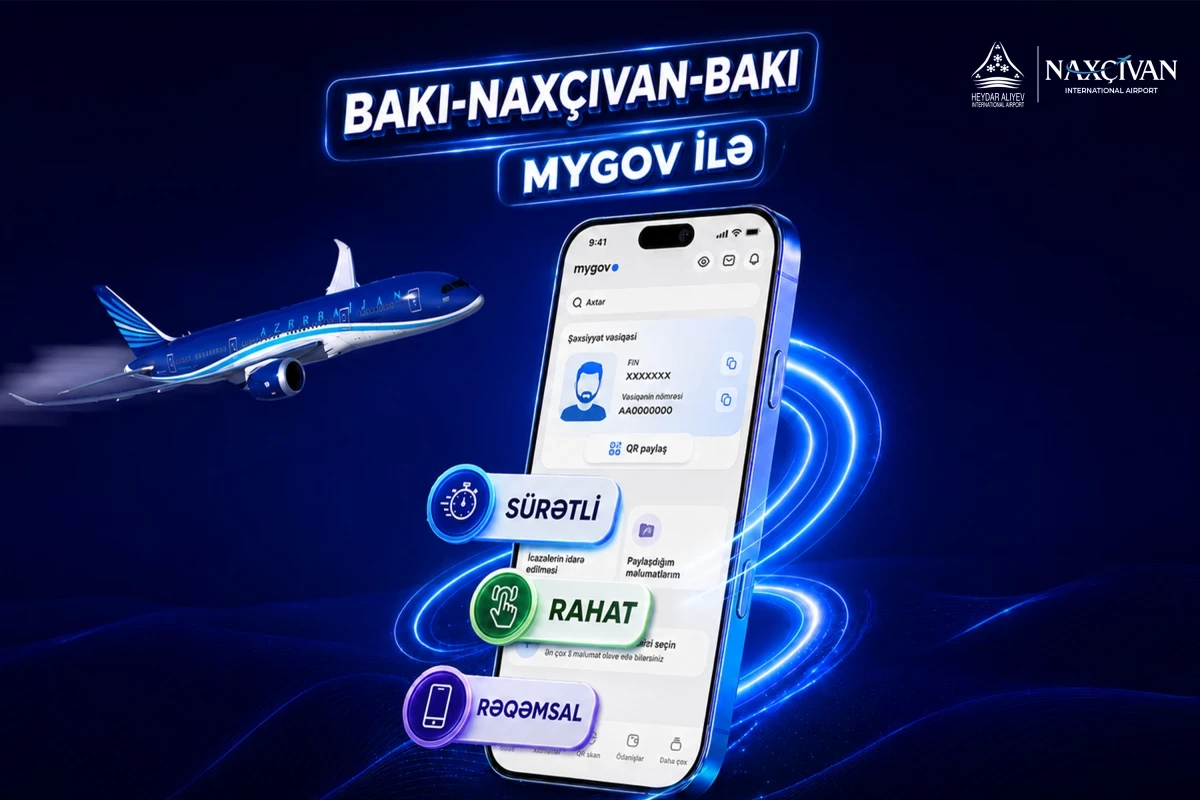 На маршруте Баку-Нахчыван-Баку внедрён новый цифровой сервис регистрации пассажиров