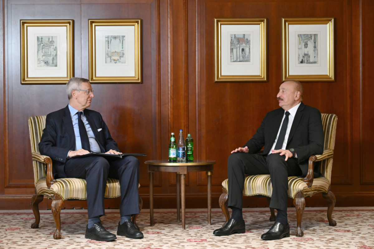 President Ilham Aliyev met with Chairman of Eastern Committee of German Economy Michael Harms