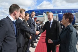 Azərbaycan Prezidenti İlham Əliyev Almaniyaya rəsmi səfərə gəlib