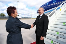 Azərbaycan Prezidenti İlham Əliyev Almaniyaya rəsmi səfərə gəlib