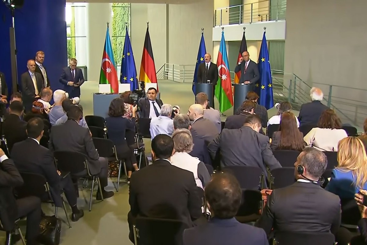 Prezident: Bağlantılar və tranzit imkanları ilə bağlı da Almaniya–Azərbaycan əməkdaşlığının çox böyük əhəmiyyəti var