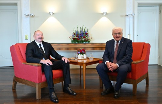 Azərbaycan Respublikasının Prezidenti İlham Əliyev və Almaniya Federativ Respublikasının Prezidenti Frank-Valter Ştaynmayer