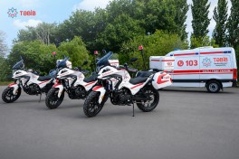 Azərbaycanda ilk dəfə motosikletlər təcili tibbi yardım xidmətinə cəlb edilib