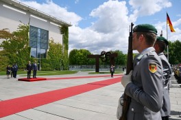 ​​​​​​​Azərbaycan Prezidentinin Berlində rəsmi qarşılanma mərasimi keçirilib