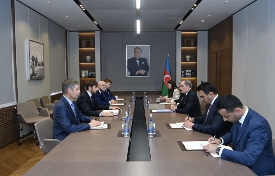 Ceyhun Bayramov Rusiya Prezidentinin köməkçisi ilə görüşüb
