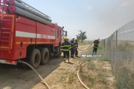 Ağdamda keçmiş təmas xəttində yanğın davam edir - FOTO  - VİDEO  - YENİLƏNİB-1 