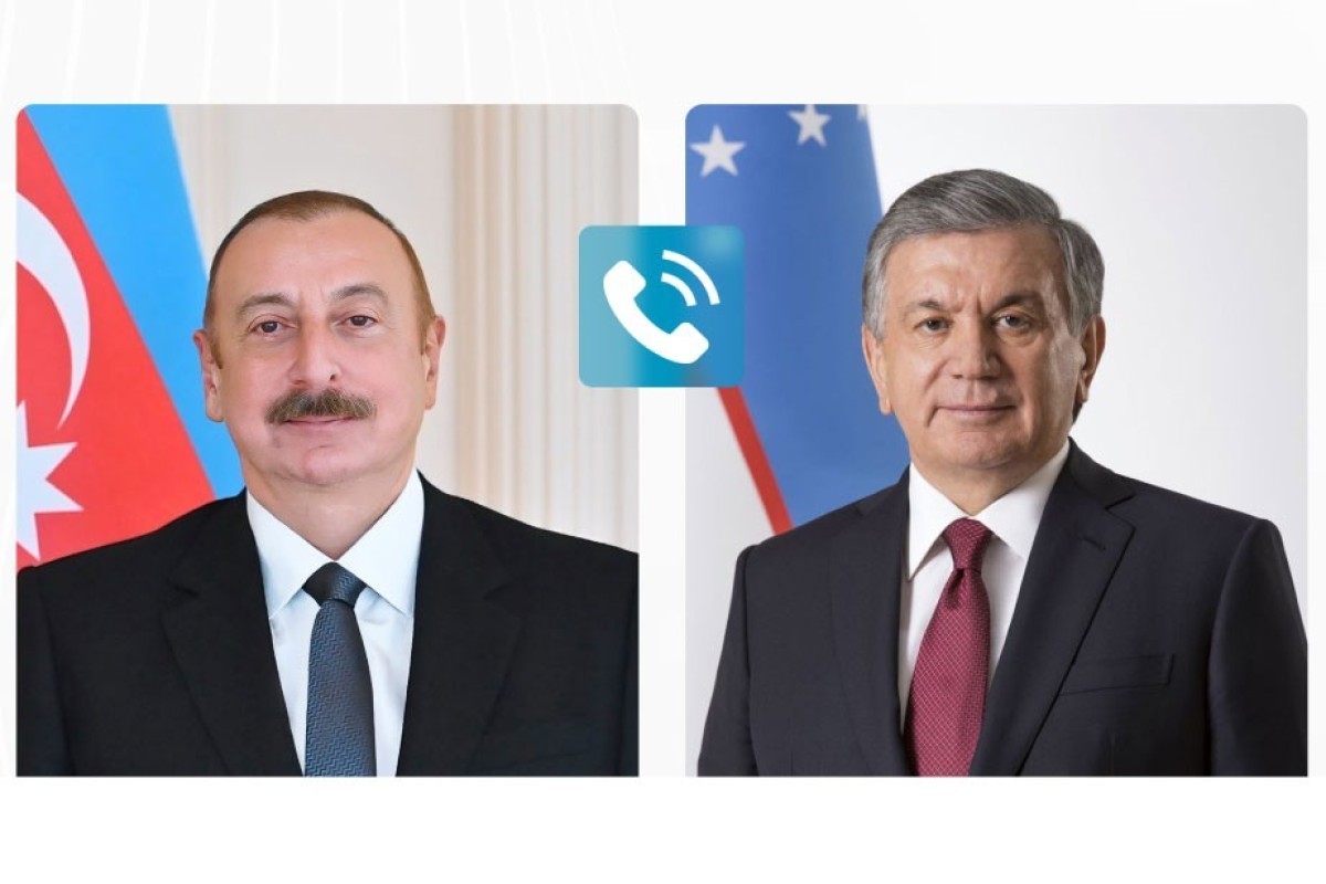 Президент Республики Узбекистан Шавкат Мирзиёев и Президент Азербайджанской Республики Ильхам Алиев