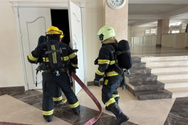 Dövlət Yanğından Mühafizə Xidməti yanğın-taktiki təlimi keçirib