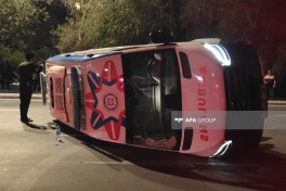 Naxçıvanda təcili tibbi yardım avtomobili aşıb, xəsarət alanlar var