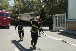 FHN-in Dövlət Yanğından Mühafizə Xidməti yanğın-taktiki təlim keçirib - FOTO  - VİDEO 