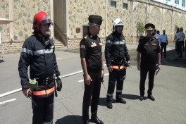 FHN-in Dövlət Yanğından Mühafizə Xidməti yanğın-taktiki təlim keçirib - FOTO  - VİDEO 