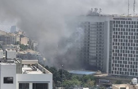 Tehranın İstiqlal hotelində yanğın baş verib, 7 nəfər tüstüdən zəhərlənib