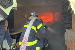 Binəqədi-Novxanı-Mehdiabad yolunda obyektdə yanğın məhdudlaşdırılıb - YENİLƏNİB-1  - FOTO  - VİDEO 