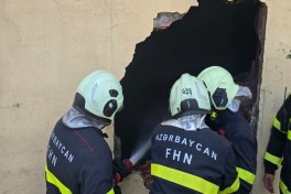 Binəqədi-Novxanı-Mehdiabad yolunda obyektdə yanğın məhdudlaşdırılıb - YENİLƏNİB-1  - FOTO  - VİDEO 