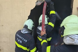 Binəqədi-Novxanı-Mehdiabad yolunda obyektdə yanğın məhdudlaşdırılıb - YENİLƏNİB-1  - FOTO  - VİDEO 