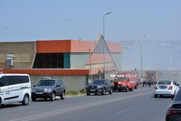 Binəqədi-Novxanı-Mehdiabad yolunda obyektdə yanğın məhdudlaşdırılıb - YENİLƏNİB-2  - FOTO  - VİDEO 
