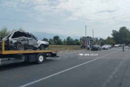 Oğuzda iki avtomobil toqquşub, ölən və xəsarət alan var - FOTO 