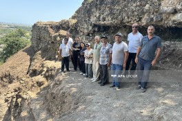 Astarada Əlişa qalasında qazıntılar zamanı qədim memarlıq elementləri aşkarlanıb - FOTO 