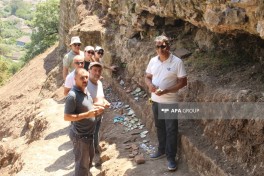 Astarada Əlişa qalasında qazıntılar zamanı qədim memarlıq elementləri aşkarlanıb - FOTO 