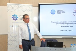 “Rəqəmsal mediada ədəbi dil standartları: müasir yazı texnikası və praktik redaktə” mövzusunda təlimlərə başlanılıb