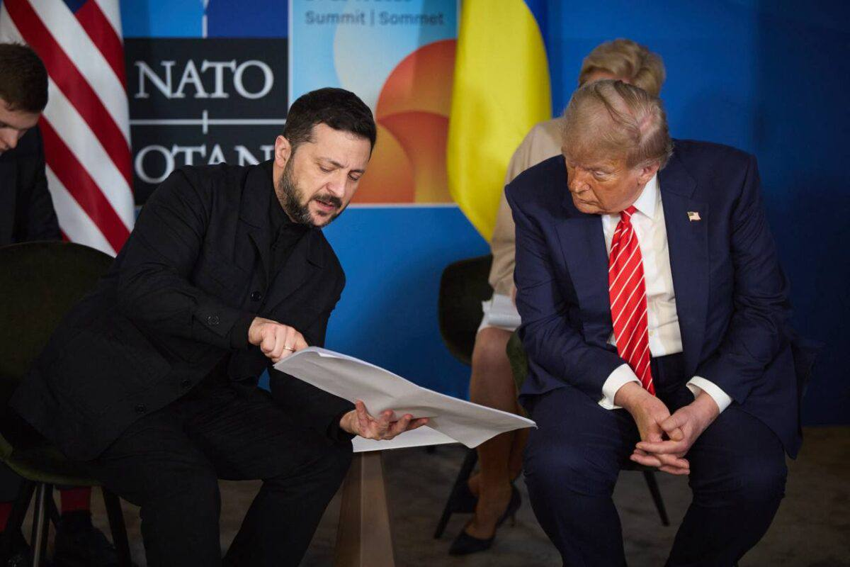 Ukrayna Prezidenti Volodimir Zelenski və ABŞ Prezidenti Donald Tramp