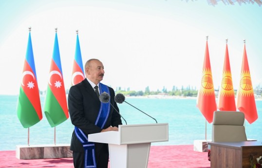 Azərbaycan və Qırğızıstan prezidentləri mətbuata bəyanatlarla çıxış ediblər - FOTO  - YENİLƏNİB 