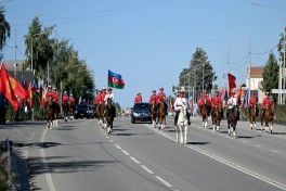 Prezident İlham Əliyevin Çolpon-Ata şəhərində rəsmi qarşılanma mərasimi olub - FOTO 