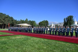 Prezident İlham Əliyevin Çolpon-Ata şəhərində rəsmi qarşılanma mərasimi olub - FOTO 