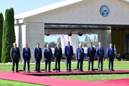 Prezident İlham Əliyevin Çolpon-Ata şəhərində rəsmi qarşılanma mərasimi olub - FOTO 