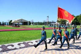 Prezident İlham Əliyevin Çolpon-Ata şəhərində rəsmi qarşılanma mərasimi olub - FOTO 