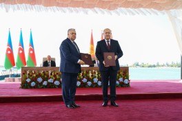 Azərbaycan və Qırğızıstan arasında sənədlərin mübadiləsi olub - YENİLƏNİB  - FOTO 