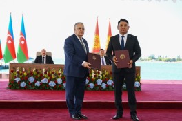 Azərbaycan və Qırğızıstan arasında sənədlərin mübadiləsi olub - YENİLƏNİB  - FOTO 