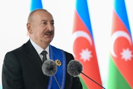 Azərbaycan və Qırğızıstan prezidentləri mətbuata bəyanatlarla çıxış edirlər - FOTO 