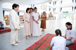 Birinci xanım Mehriban Əliyeva Çolpon-Ata şəhərində “Altın-Balalık” sağlamlıq və reabilitasiya mərkəzi ilə tanış olub - FOTO 
