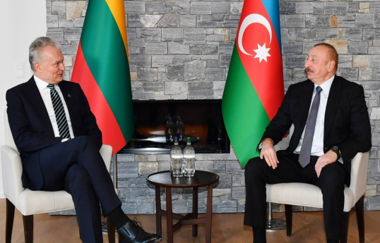 Litva Prezidenti Gitanas Nauseda, Prezident İlham Əliyev