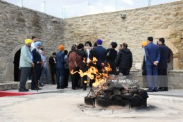 Beynəlxalq konfransın iştirakçıları Atəşgah Məbədi kompleksinə səfər ediblər - FOTO 