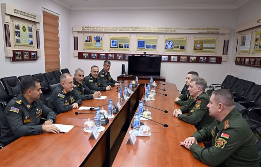 Azərbaycan və Belarus hərbi hüquqşünaslarının görüşü olub