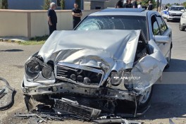 Naxçıvanda avtomobillə avtobus toqquşub, xəsarət alanlar var