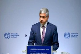 Nazir Anar Əliyev Beynəlxalq Əmək Konfransının sessiyasında çıxış edib