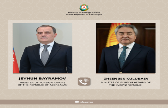Ceyhun Bayramov Qırğızıstanı BMT TŞ-nin qeyri-daimi üzvü seçilməsi münasibətilə təbrik edib