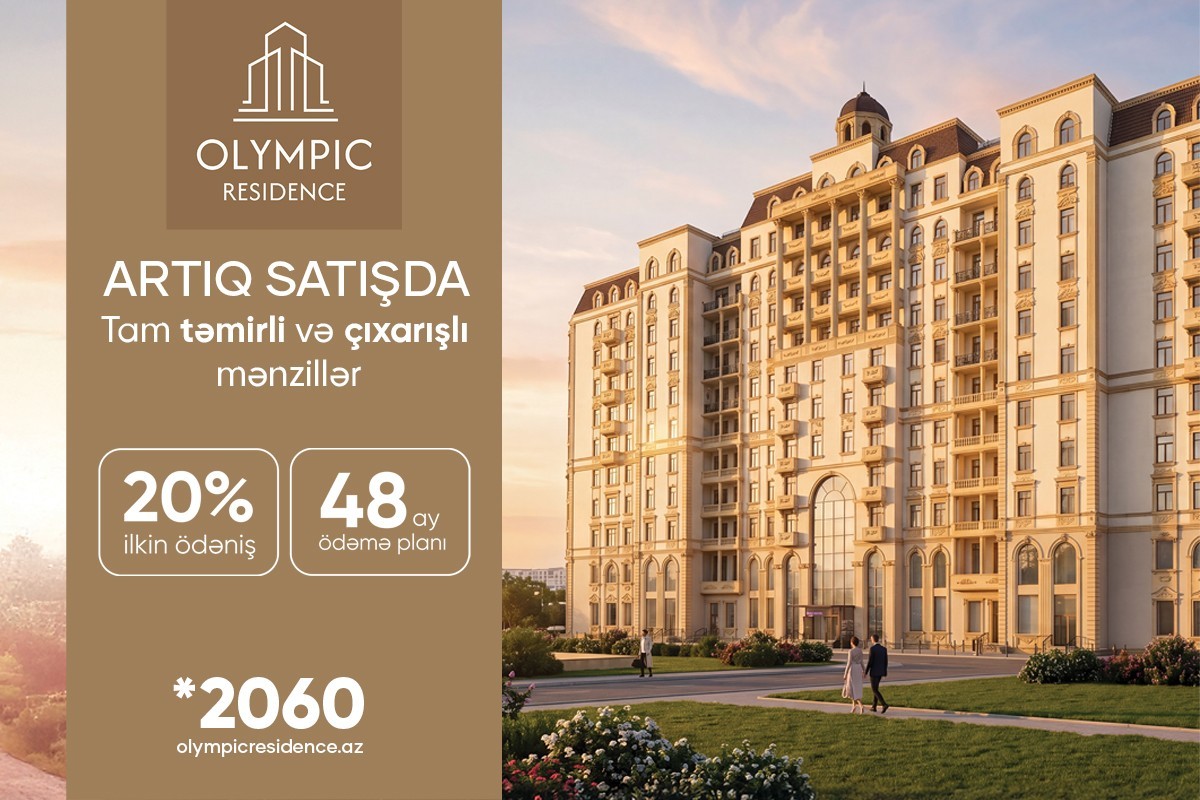 Əfsanəvi "Atletlər kəndi"ndə yeni dövr: "Olympic Residence" yaşayış kompleksi satışa çıxarılır!