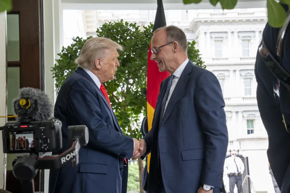 ABŞ Prezidenti Donald Tramp və Almaniya kansleri Fridrix Merz
