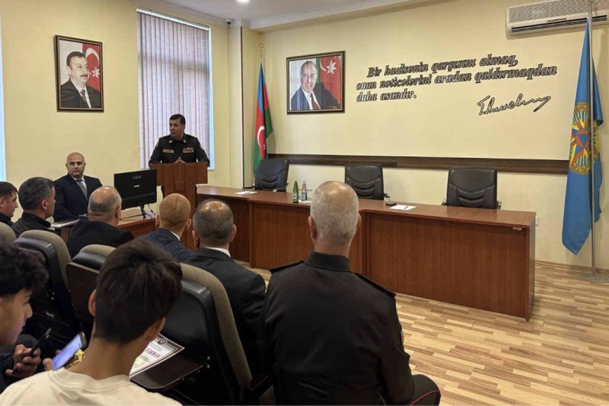 FHN-in Sumqayıt Regional Mərkəzi “Gənc xilasedici və yanğınsöndürən” yarışlarının zona birinciliyini keçirib