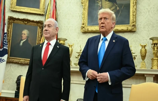 İsrailin Baş naziri Benyamin Netanyahu və ABŞ Prezidenti Donald Tramp