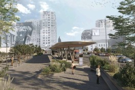 Təbriz küçəsində piyada və ictimai nəqliyyat infrastrukturu yenilənir