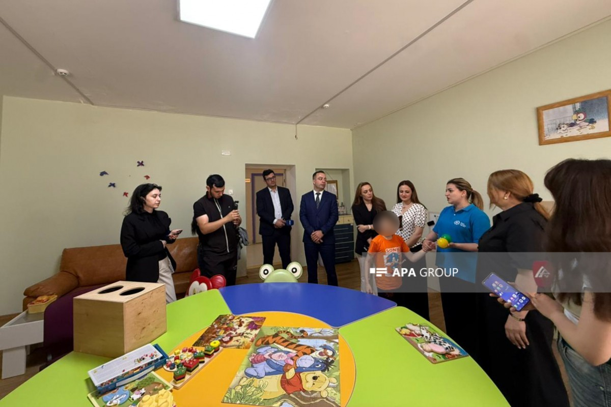 Əlilliyi olan uşaqlar üçün sosial xidmət müəssisəsinə mediatur təşkil edilib - <span class="red_color">FOTO