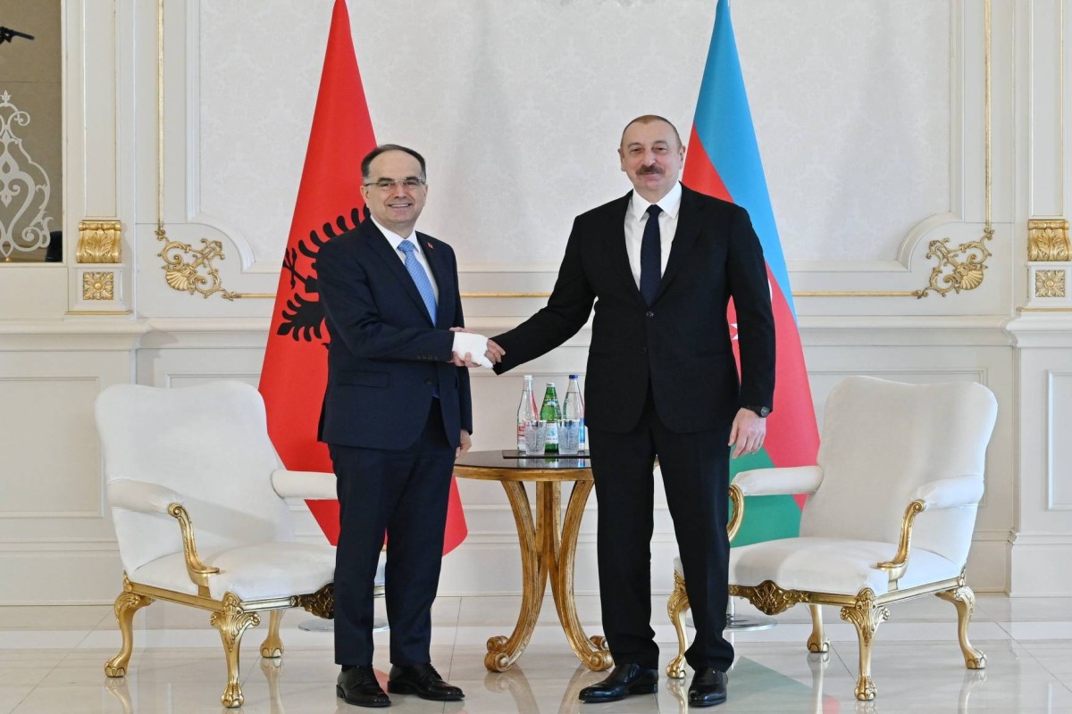 Albaniya Prezidenti Bayram Beqay, Azərbaycan Prezidenti İlham Əliyev